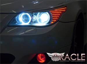 BMW 5 Series Headlight Halo Kit - ORACLE Lighting - LED - Red - `03-`10